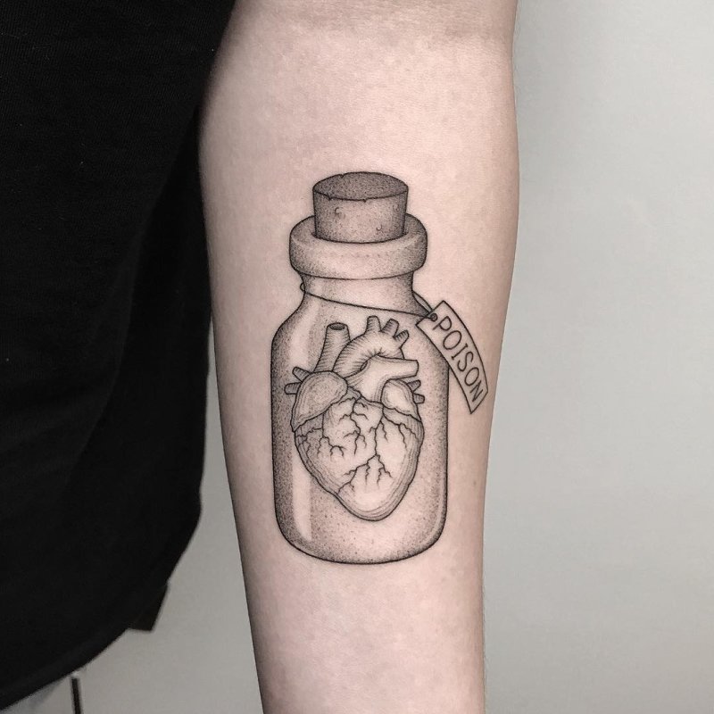 Heart Tattoo Inspiration. Love Tattoos.